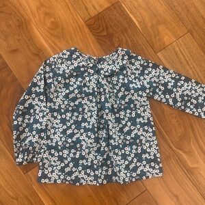 Girls Jaccadi size 3 floral blouse with collar